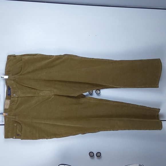 Polo Ralph Lauren Mens Corduroy Classic Stretch Pants Preppy Neutral Sz.48B X 32 - Picture 1 of 13